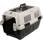 Dehner Tiertransportbox Robbi, 35 x 37 x 57 cm, robust und pflegeleicht, komfortabler Transport für Haustiere