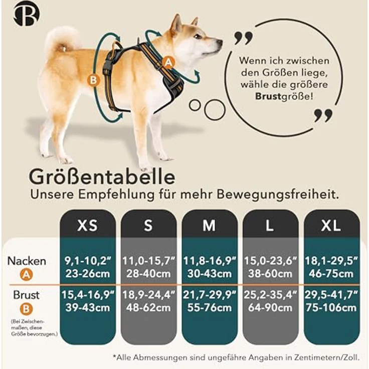 bluzelle Hundegeschirr für kleine Hunde, Reflektierendes Brustgeschirr mit GPS Tracker Tasche, Anti-Zug Hundeweste, Atmungsaktiv, Grau – Bild 2