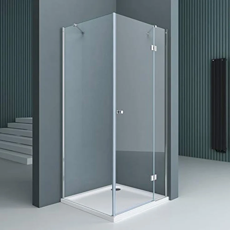 doporro Duschkabine Eckdusche Duschabtrennung Rav05K 70x80x190cm Duschabtrennung ESG-Sicherheitsglas Klarglas inkl. Easy-Clean-Beschichtung – Bild 2