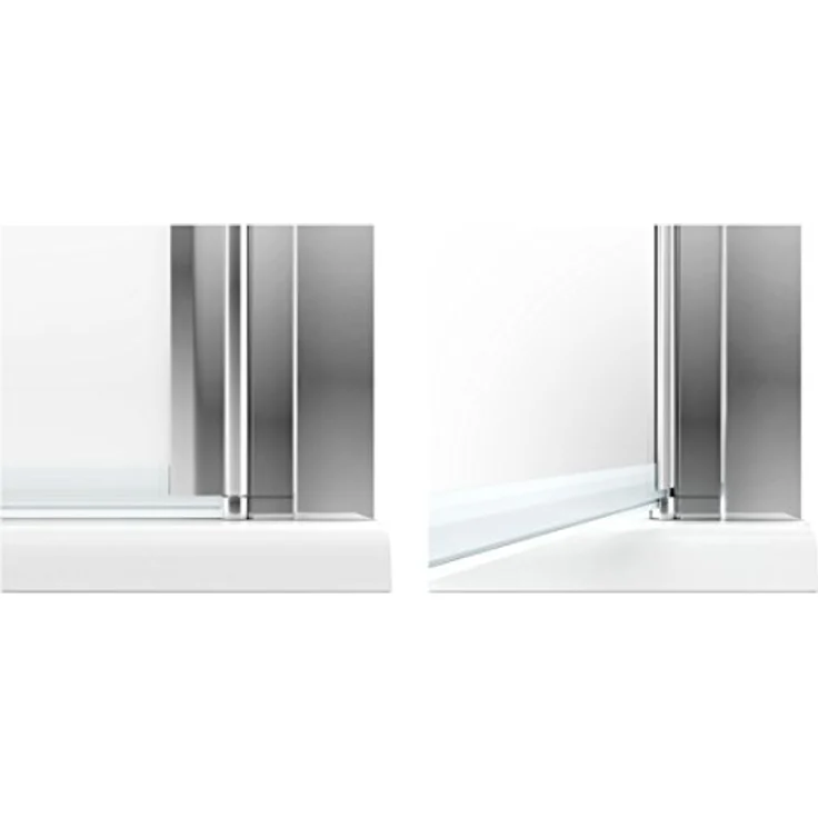 Schulte EP321506 01 970 Duschkabine Alexa Style 2.0 Drehtür Seitenwand, 90 x 90 cm, 192 cm, 5 mm Sicherheitsglas Dekor Liane beschichtet, alunatur – Bild 5