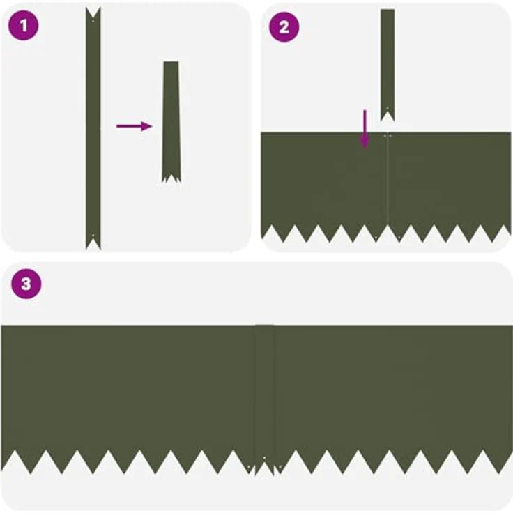 vidaXL Olivgrüne Gartenrandpaneele Set von 10 - Minimalistisches Metall Design 100 x 0.5 30 cm Langlebig - Außenlandschaftsgestaltung und Barrieren Zubehör – Bild 5