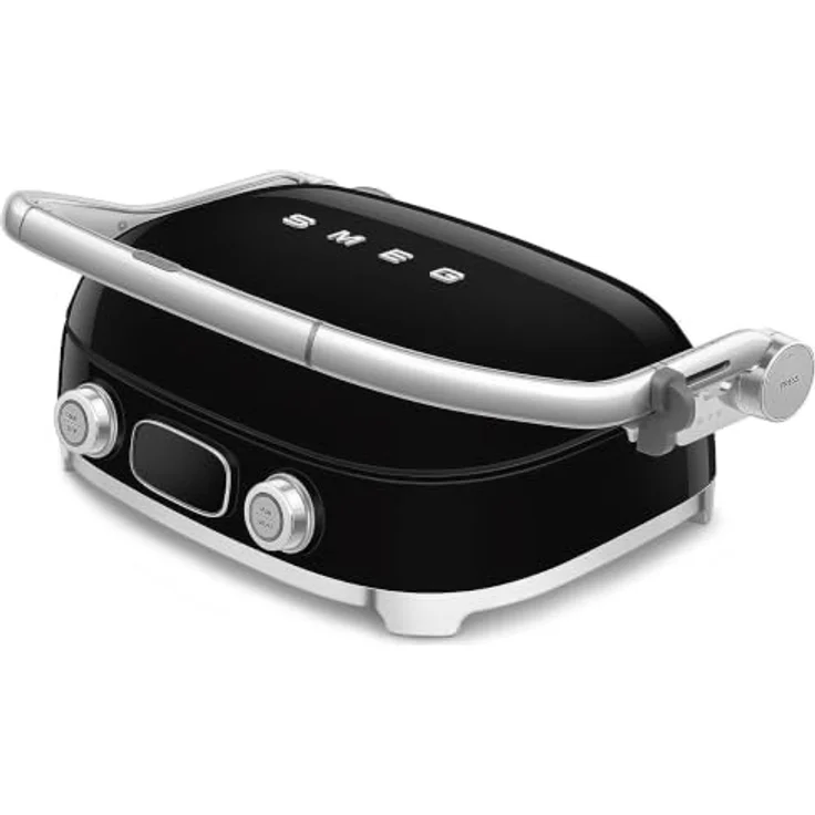 Smeg MGF01BLEU Elektrischer 3-in-1-Multifunktionsgrill mit Sear-Funktion und PFAS-freien Keramikplatten, Schwarz – Bild 4