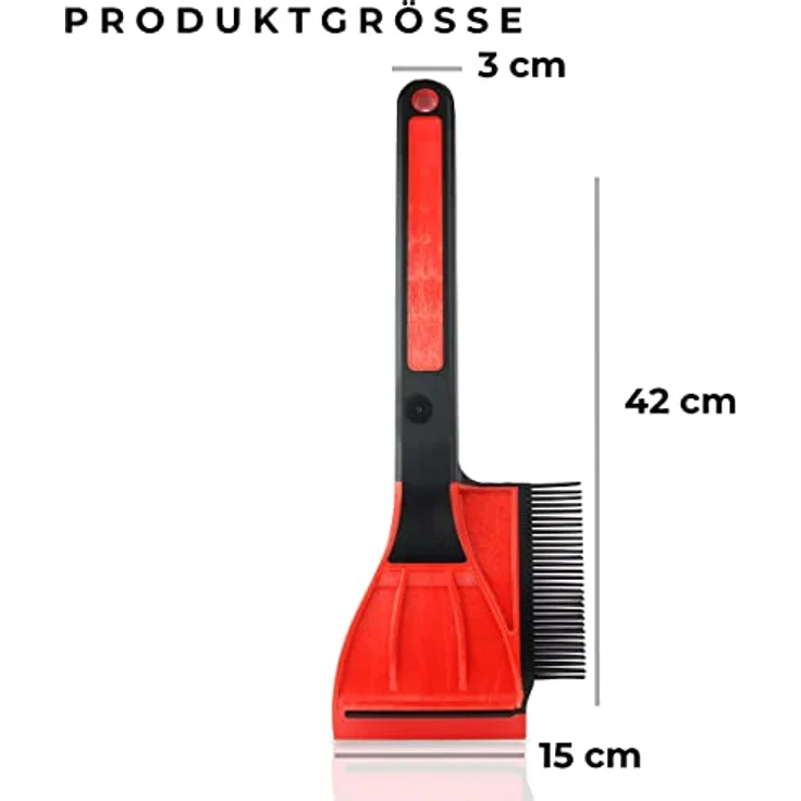 Wirth – 2-in-1 Eiskratzer mit Schneebesen – robuster, Rutschfester Eisschaber für müheloses Eisentfernen - Preisvergleich – Bild 3