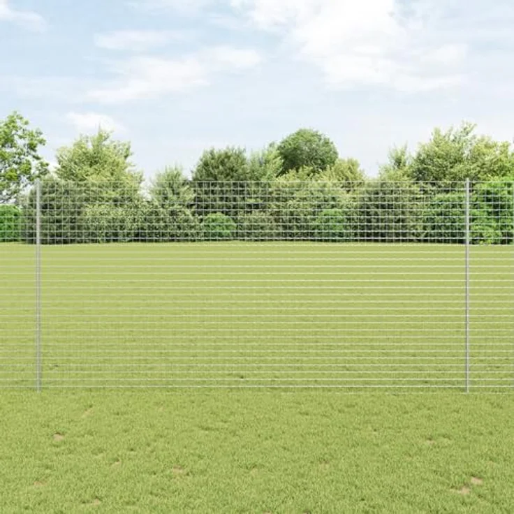 vidaXL U-Post Zaunpfosten, 22 Stück aus verzinktem Stahl, wetterfest, 160 cm, silber – Bild 2