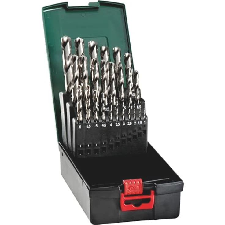 Metabo 627669000 Metall-Spiralbohrer-Set, 25-teilig, HSS-G, 1-13 mm, Kreuzanschliff 135°, Kunststoffkassette – Bild 2