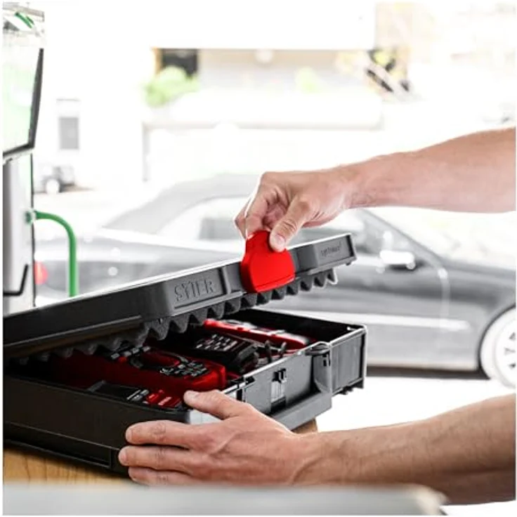 Stier Systainer³ II Black Edition, Werkzeugkoffer mit intelligentem Stapelsystem und nachhaltigem Design – Bild 2