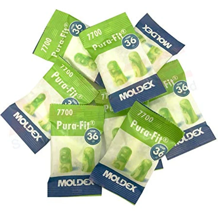 Moldex 7700 pura-fit Ohrstöpsel, SNR 36 dB (2000 Stück), Standard Classic Form, 2000er Pack – Bild 1