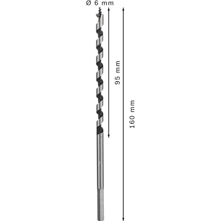 Bosch Professional Holzschlangenbohrer mit 1-4''-Sechskantschaft (Ø 6 mm) – Bild 4