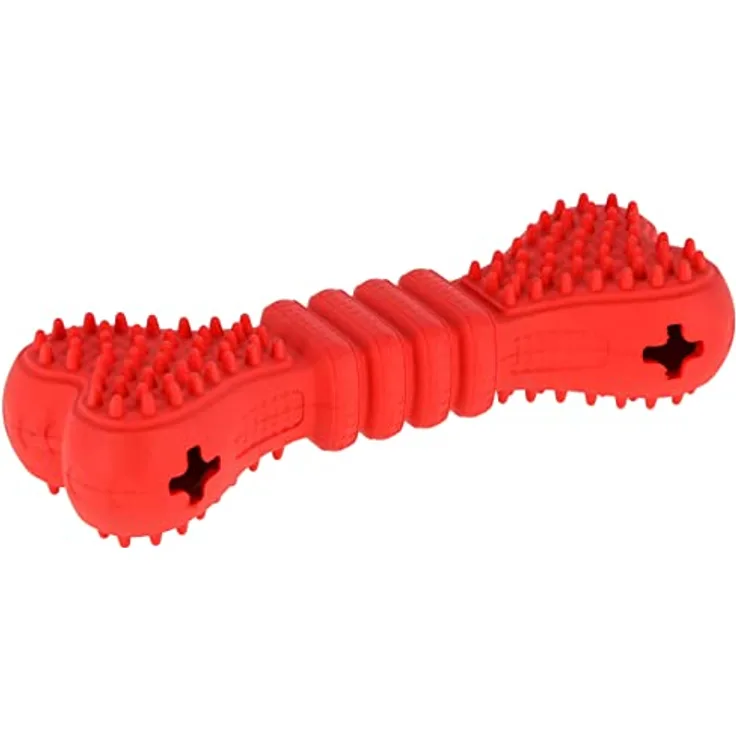 Kerbl Pet Knochen ToyFastic, befüllbar, rot, 17 x 6 x 4 cm