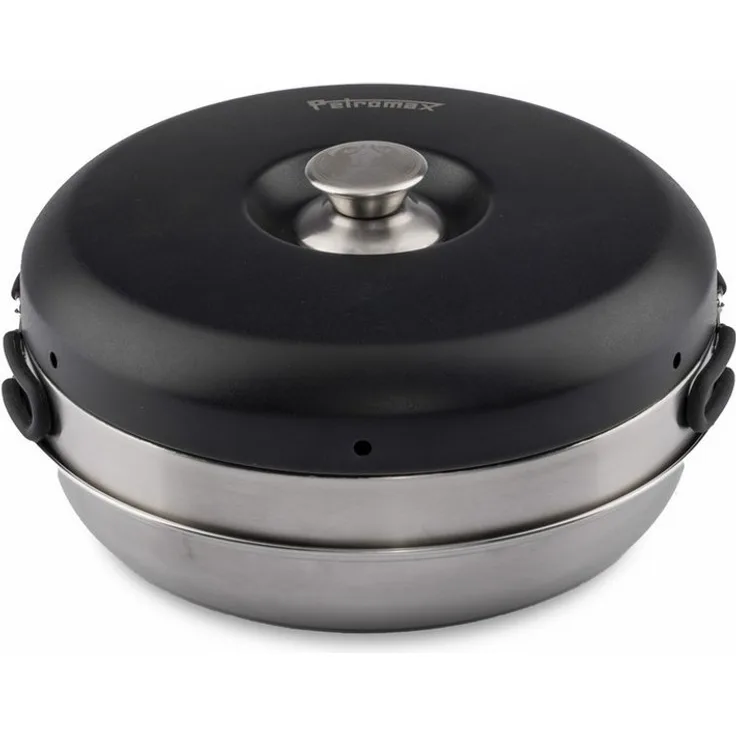 Petromax Feuerstelle Petromax Dimego Camping Backofen Mini-Backofen mit Ober-, Unter- und Seitenhitze, Edelstahl