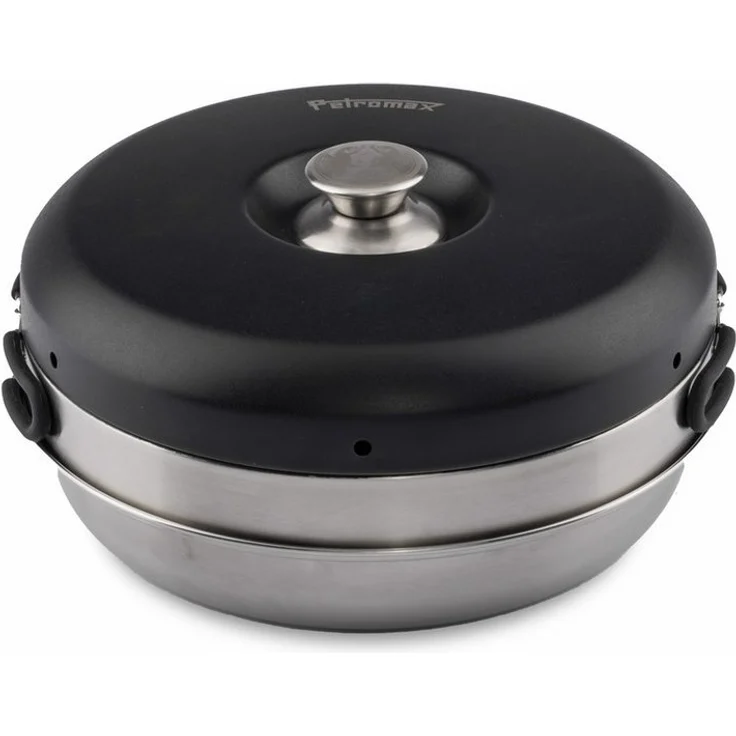 Petromax Feuerstelle Petromax Dimego Camping Backofen Mini-Backofen mit Ober-, Unter- und Seitenhitze, Edelstahl