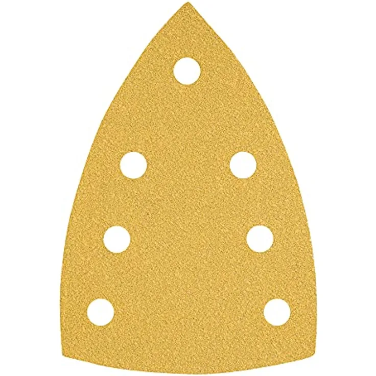 STIER Schleifblätter Universal Delta, 100 x 150, P100, 50 Stk., 7-Loch, Korund, Latexhaltiges stabiles D-Papier, für Deltaschleifer - Made in Germany