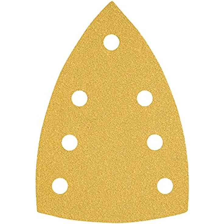 STIER Schleifblätter Universal Delta, 100 x 150, P60, 50 Stk., 7-Loch, Korund, Latexhaltiges stabiles D-Papier, Made in Germany – Bild 1