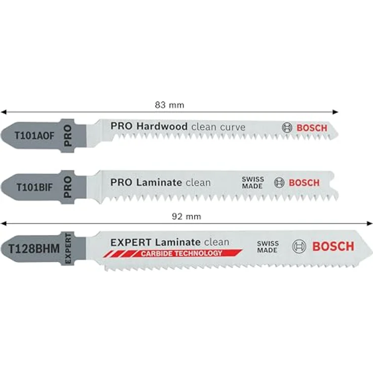 Bosch Professional Sägeblattsatz RBP-15ER SET (2607011947), 15 Stück für präzises Schneiden von Laminat und Holz – Bild 3