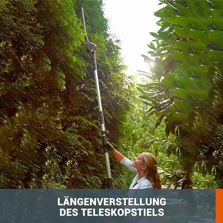 WORX 20V Akku Teleskop-Heckenschere WG252E.9-Ohne Akku & Ladegerät, schwarz – Bild 3