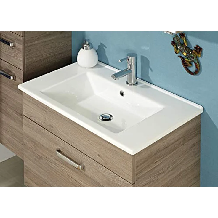 Pelipal Waschtischunterschrank Quickset 313 mit Waschtisch in San Remo eiche terra Quer Nachbildung, 65 cm breit | Waschplatz mit 1 Auszug – Bild 3