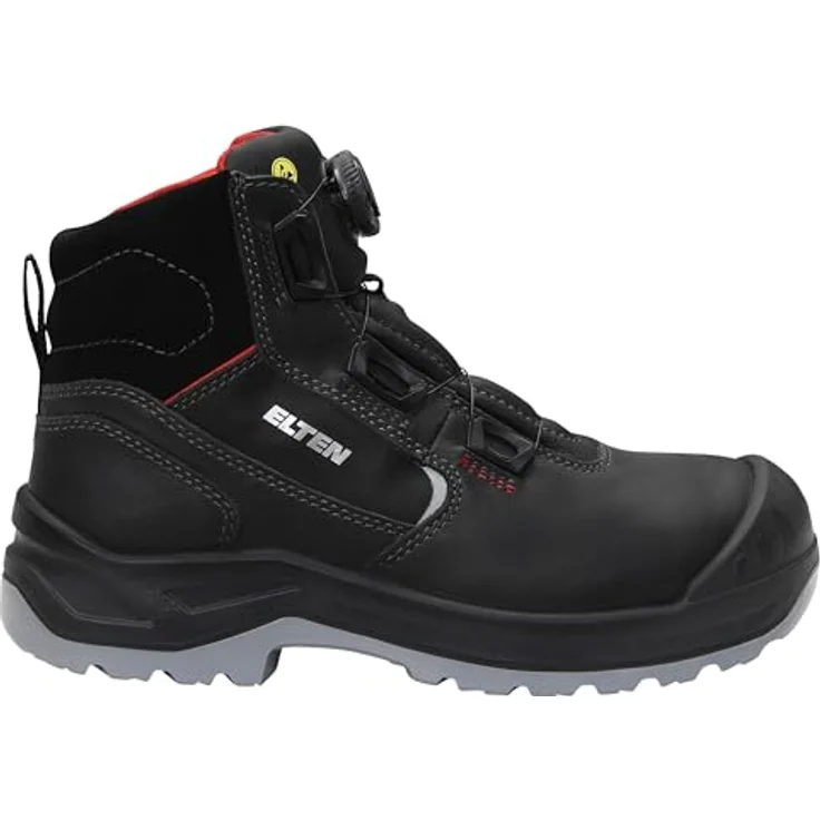 ELTEN Damen-Sicherheitsstiefel LENA BOA® Mid ESD S3, Rindleder, Gr. 37, rutschhemmende Sohle, atmungsaktiv – Bild 2