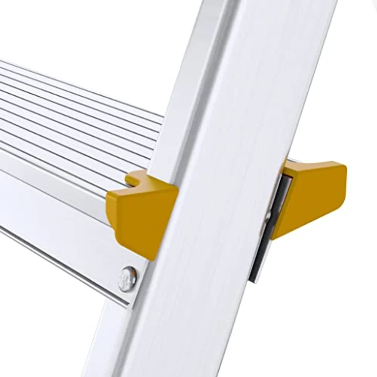 Drabest Klappleiter Leiter Klappbar 2 x 3 Stufen Alu Trittleiter Beidseitig bis 150 kg Belastbar Haushaltsleiter TÜV Zertifiziert – Bild 5