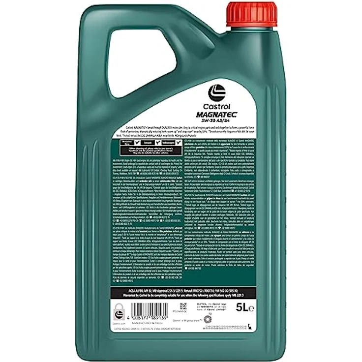 Castrol Magnatec 5W-30 A3/B4, Motoröl mit selbst reparierender Schicht, 5L – Bild 4