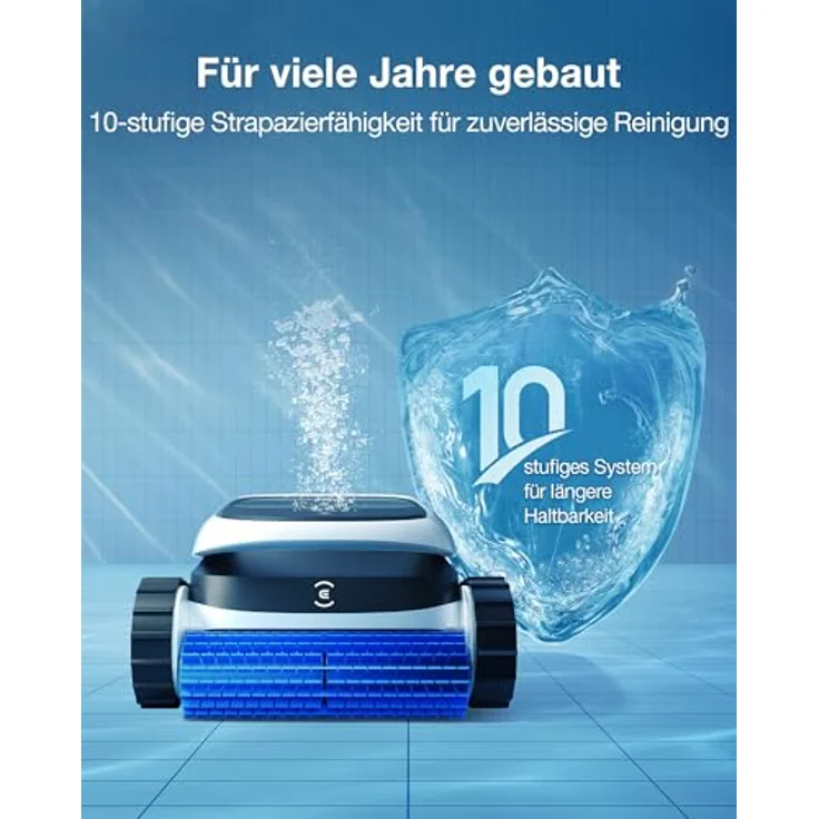 Ecovacs Ultramarine P1, Poolroboter für Pools bis 180 m², kabellose Reinigung von Boden, Wänden und Wasserlinie, UltraPure Suction 18.200 l/h, intelligente App-Steuerung – Bild 4