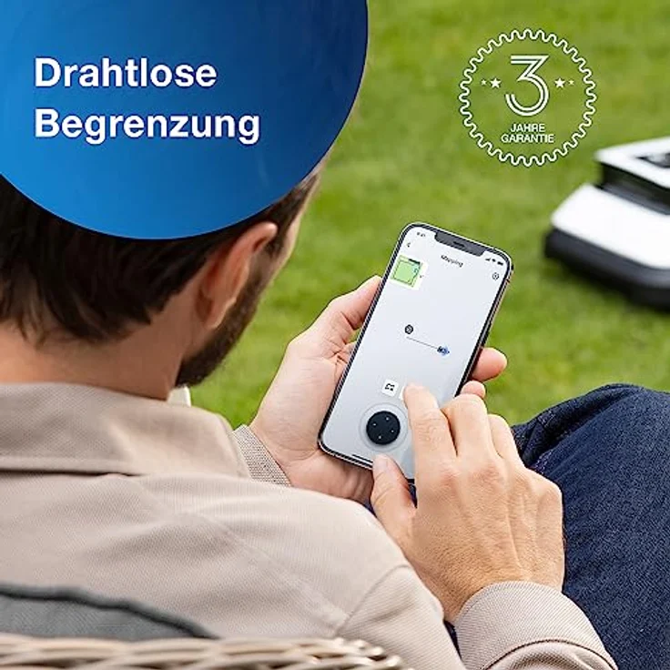 ECOVACS Goat G1 - 1600 Mähroboter ohne Begrenzungskabel für Gärten bis 1600 qm (AIVI 3D-Hindernisvermeidung, intelligente Routenplanung, Einstellung des verbotenen Bereichs, Videomanager) - 3 Jahre Garantie – Bild 2