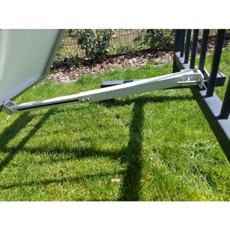 Technaxx Solar-Panel-Halterung TX-246, Universell verstellbar bis 45° Neigung, 3 Montagemöglichkeiten (Wand/Boden/Geländer), wetterbeständiger Stahl, für 35-mm-Paneele – Bild 3