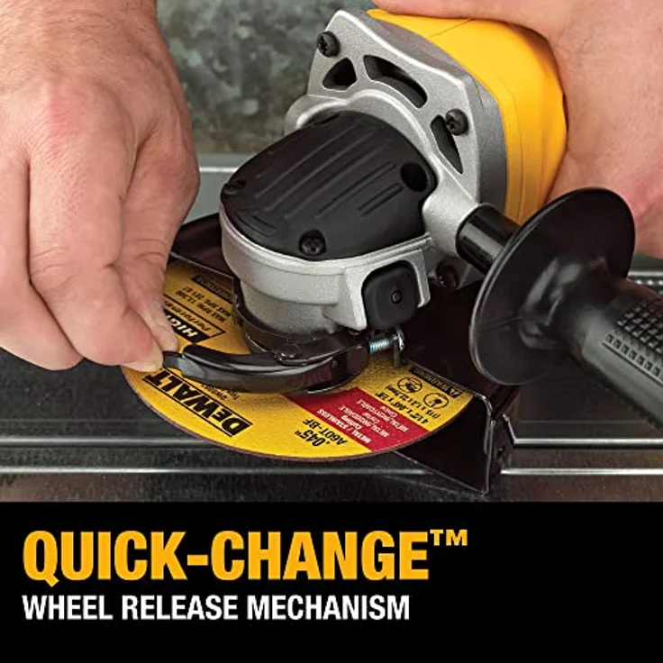 Dewalt DEWDCG412N-TB DCG412N Winkelschleifer, 9 W, 18 V, Schwarz, Gelb, 38,6 cm l x 13,2 cm w x 12 cm h – Bild 6