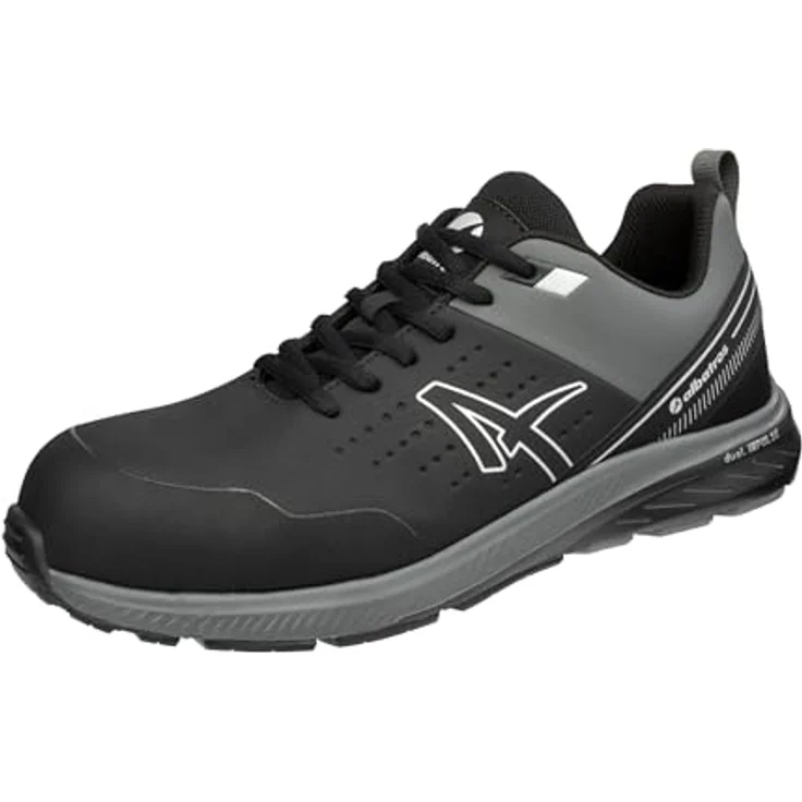 Albatros Sicherheitsschuh Vigor 2 Impulse Black Low, S3 Sohle, Fiberglaskappe, Durchtrittschutz, grau, Größe 40 – Bild 1