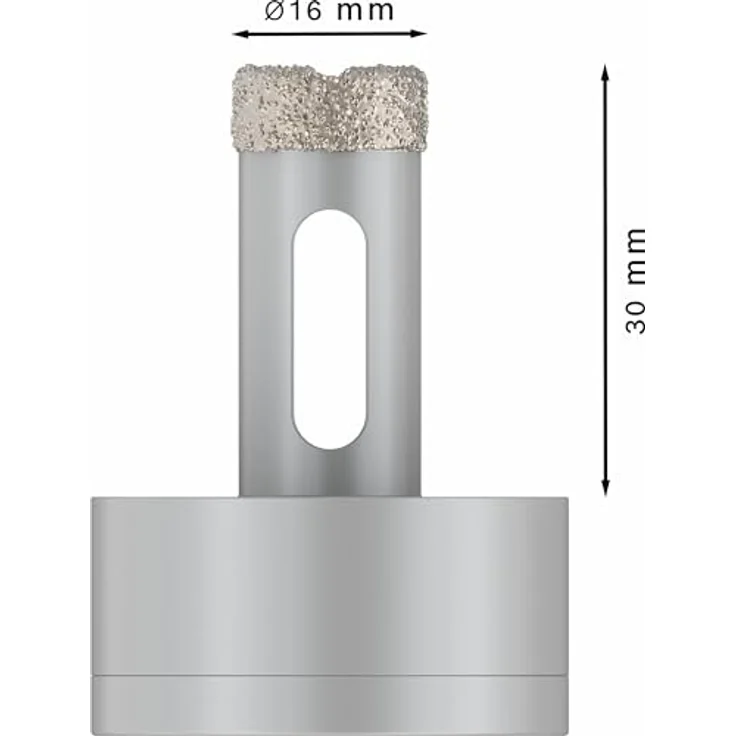 BOSCH Diamanttrockenbohrer Pro Core Cutter dry, Ø 16 mm, X-Lock für harte Fliesen und Stein – Bild 3