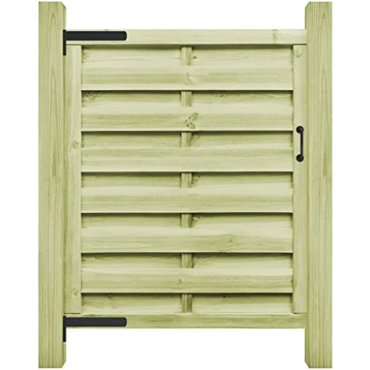 vidaXL Gartentor Imprägniertes Kiefernholz 100 x 125 cm grün – Bild 2