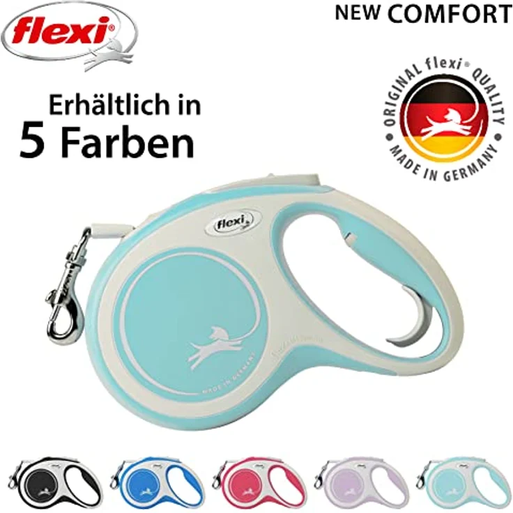 flexi Rollleine New Comfort - Hellblau - M - 5 m, 4000498043615, small – Bild 5