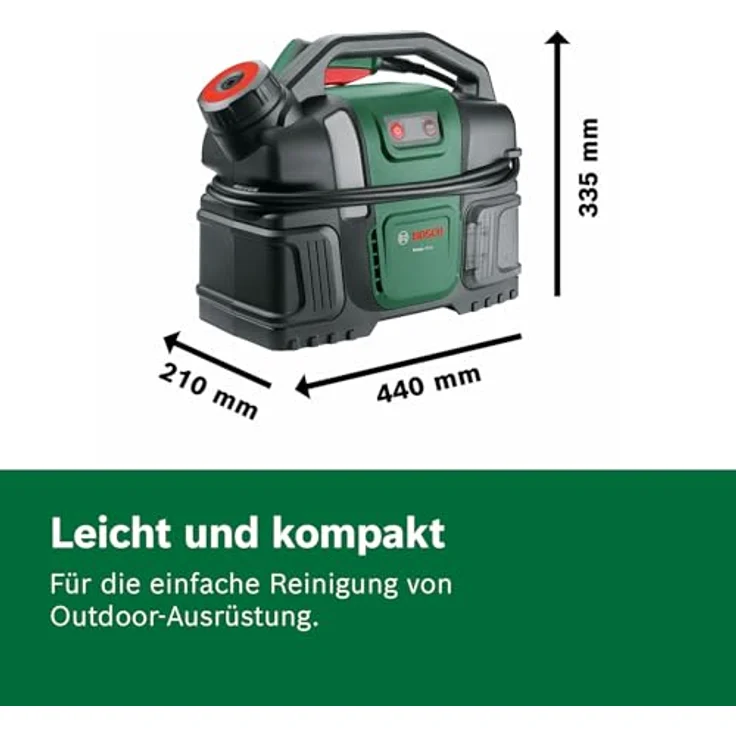 BOSCH Mobiler Bike Cleaner Fontus, Akku-Hochdruckreiniger mit 6-Liter-Wassertank und 20 bar Druck, ohne Akku und Ladegerät – Bild 6