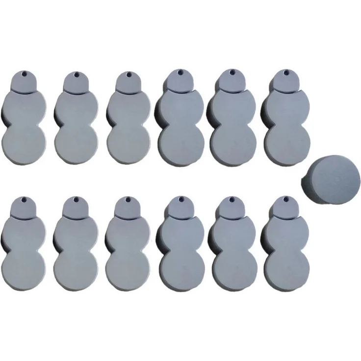 HTI-Living Beetumrandung Nessa Palisade 12-teilig Grau, Set, wetterbeständige Beetbegrenzung 192 cm