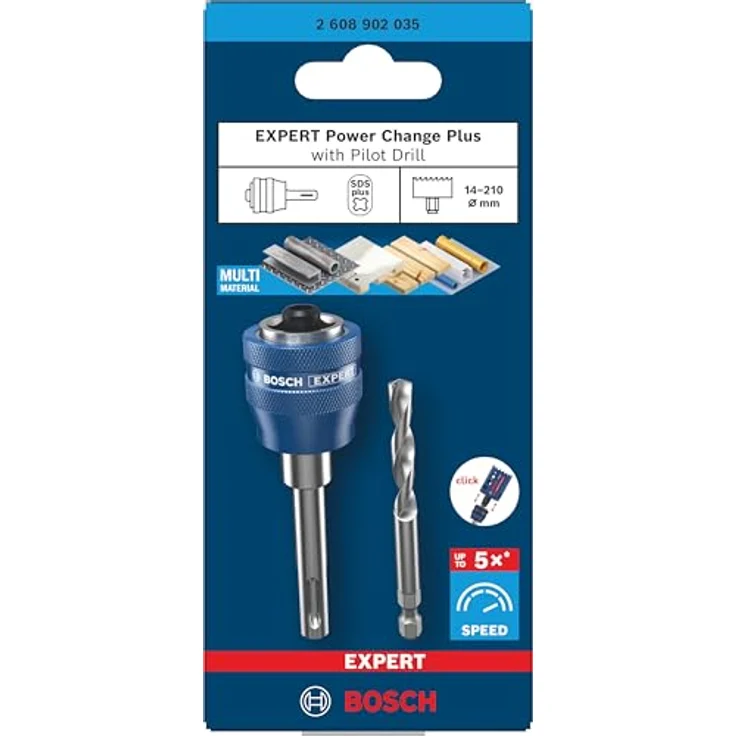 Bosch Accessories 2608902035, Aufnahmeschaft für Lochsägen mit Quick Change-System für schnellen Wechsel von Zentrierbohrern – Bild 2
