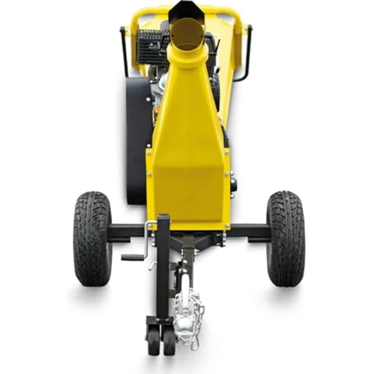 BAMATO Häcksler HACK-120, 15 cm max. Astdurchmesser, 9 kW Benzinmotor mit E-Start, Luftbereifung und Abdeckplane – Bild 4