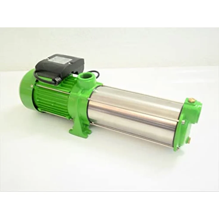 CHM GmbH® Kreiselpumpe 380 Volt 1,5 KW Gartenpumpe Edelstahl 10200 L/h, Förderhöhe 65 Meter und 6,5 Bar Druck Wasserpumpe, 5x Edelstahl Schaufelräder, Thermal Protection. – Bild 2