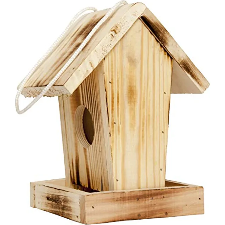 Windhager Vogelfutter-Silo Cottage, Vogelfutterhaus, Futtersilo, Futterstation, Vogelhaus, 18,5 x 14,5 x 23,5 cm, 06912