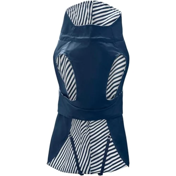 HUNTER Mantel Milford Regenmantel für Hunde, 65 Polyester blau, mit Halskragen und individuell einstellbarem Bauchgurt – Bild 4