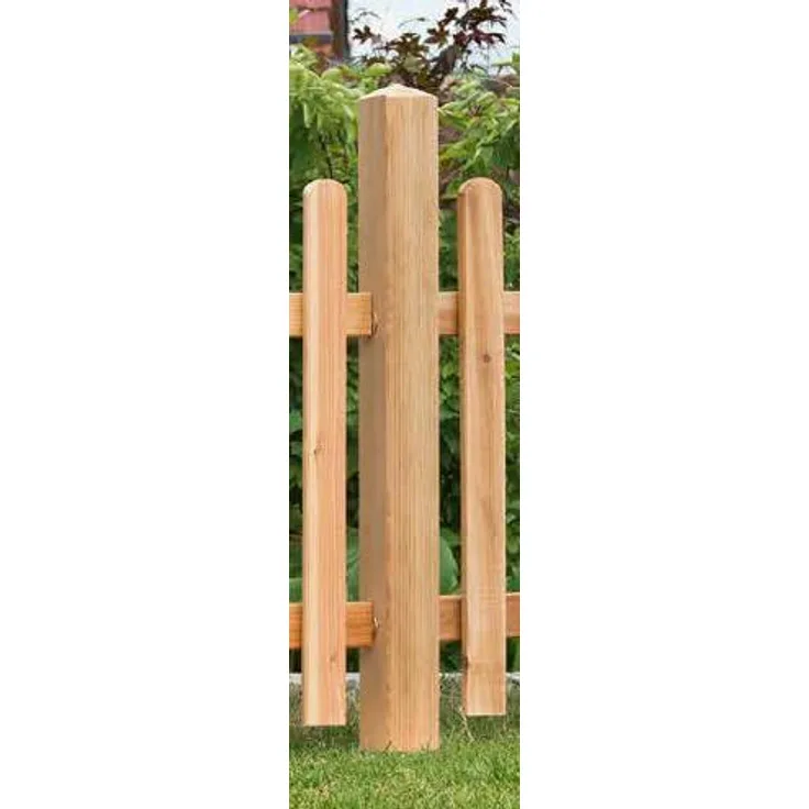 BM-Massivholz TYP 194 Zaunpfosten, vierkant 90 x 90 mm, 90 cm, unbehandelt aus Lärche