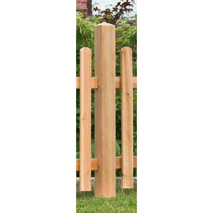 BM-Massivholz TYP 194 Zaunpfosten, vierkant 90 x 90 mm, 90 cm, unbehandelt aus Lärche