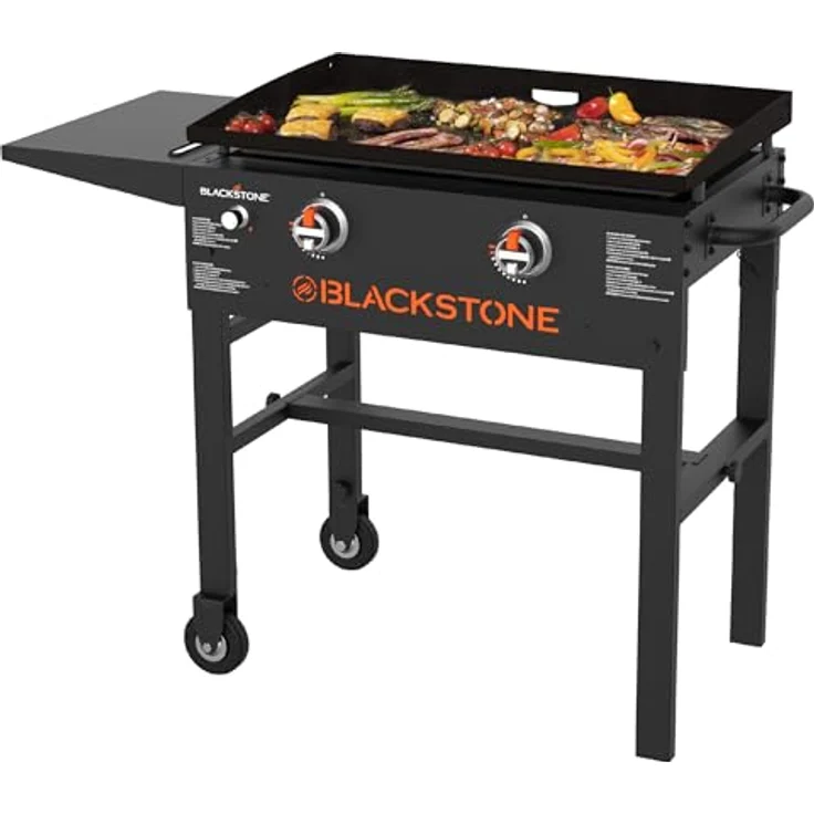 Blackstone 28″ Griddle Tischgrill mit 2 Brennern, Gasgrill in Schwarz – Bild 1
