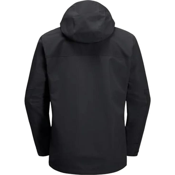 Jack Wolfskin Jasper 2L Jkt M, Herren Jacke aus recyceltem Texapore Pro-Material, wind- und wasserdicht, Schwarz, XL – Bild 9