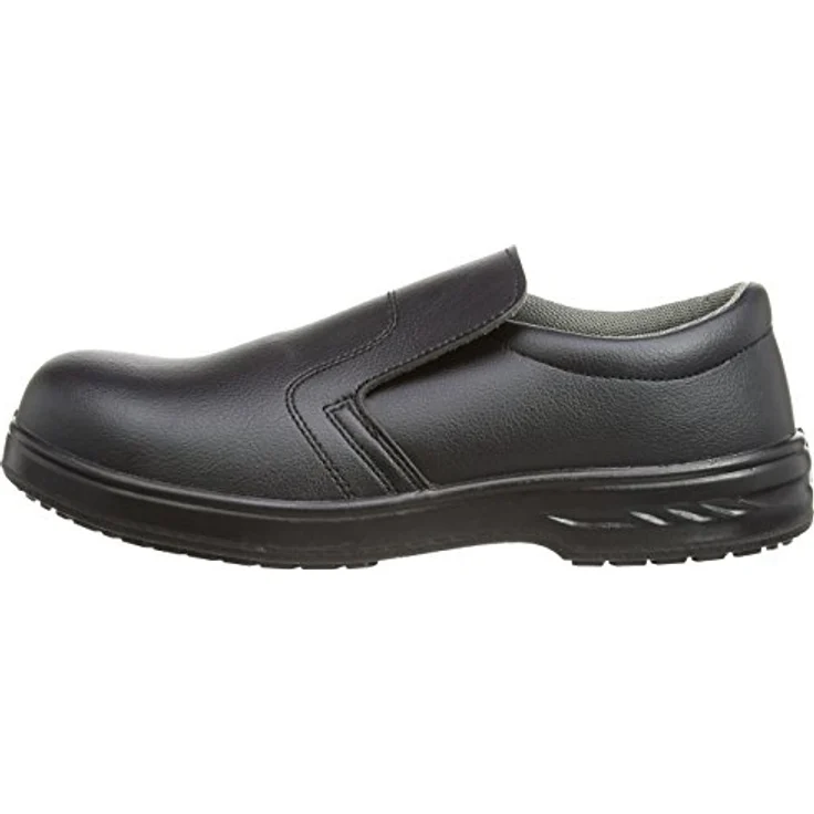 Portwest FW81 Steelite Sicherheitsslipper S2, Schwarz, Größe 37, rutschhemmend, wasserbeständig, Maschinenwaschbar, Stahlzehenschutz – Bild 6