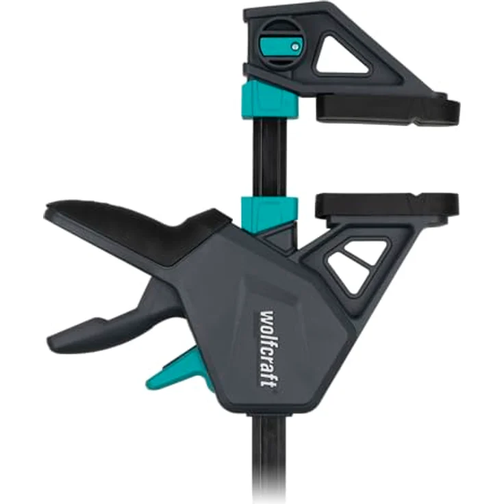 wolfcraft Einhandzwinge PRO MAX, 700 mm Spannweite, kontrolliertes Spannen mit einer Hand, bis zu 250 kg Spannkraft – Bild 3