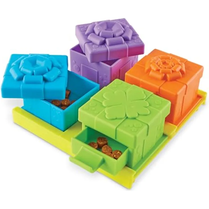Brightkins Surprise Party Treat Puzzle (Beschäftigungsspielzeug), Hundespielzeug