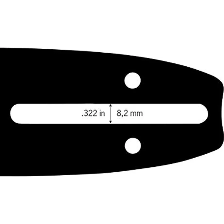 Oregon Single Rivet Führungsschiene passend für 35cm Bosch, Dolmar, Einhell, Grizzly, Makita, Ryobi Motorsägen, A041 Schienenaufnahme – Bild 5