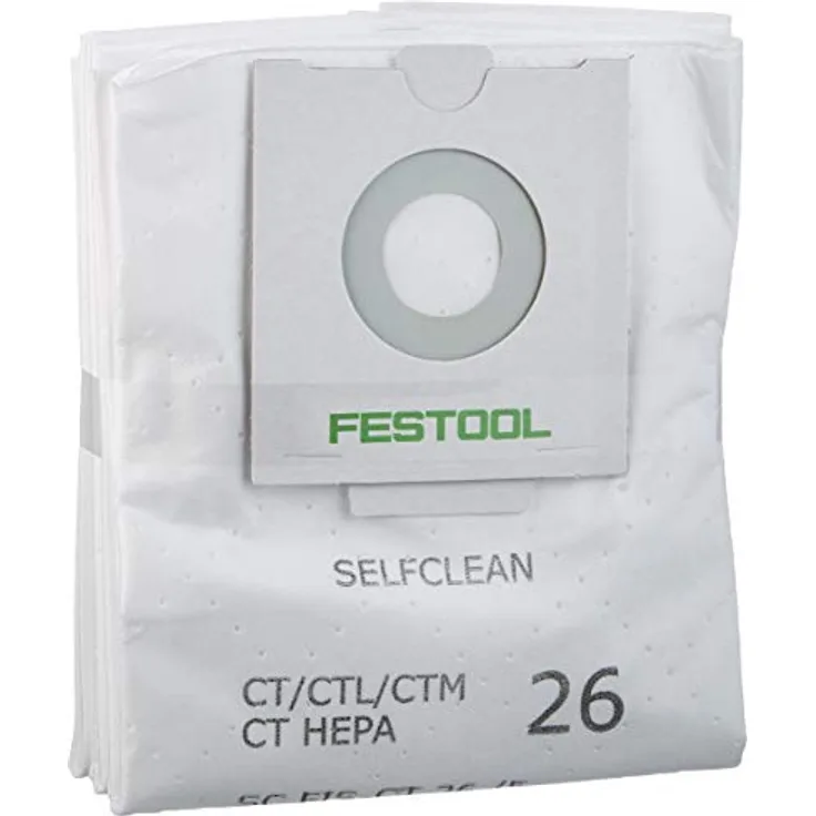 FESTOOL Absaugstation CT 26, Selbstreinigender SELFCLEAN Filtersack für optimale Saugleistung