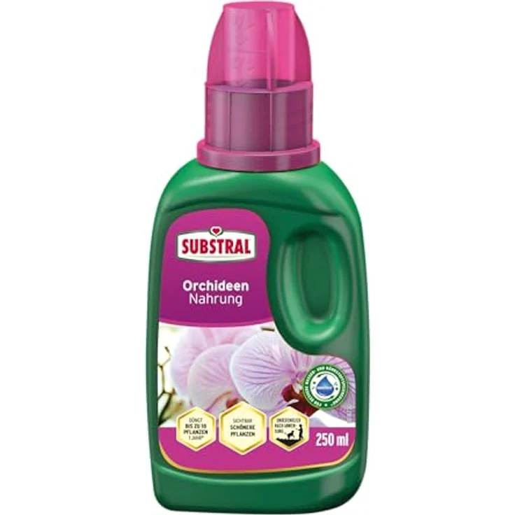 Substral Orchideen Nahrung, 250 ml, Flüssige Spezialnahrung mit Humifirst für alle Orchideenarten – Bild 1