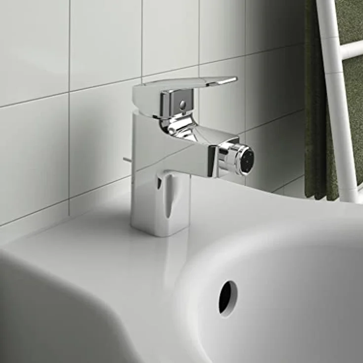 Ideal Standard Ceraplan Bidetarmatur, Chrom, wassersparend mit innovativer FirmaFlow® Kartusche und Heißwassertemperaturbegrenzer – Bild 3