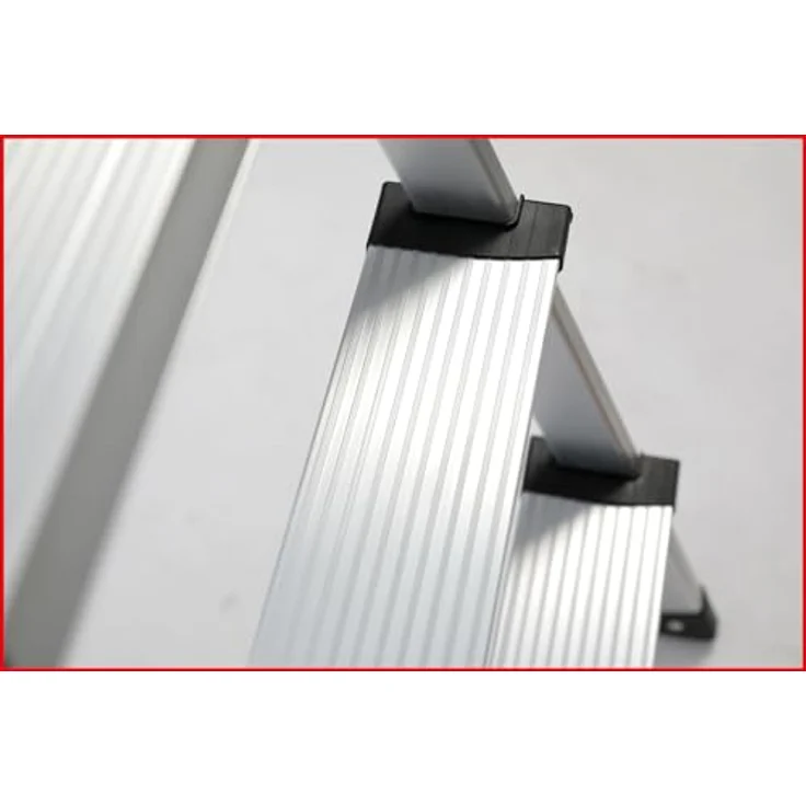 KS Tools Aluminium-Stufen-Stehleiter 800.0965, 62 cm, mit rutschfesten Stufen und gummierten Füßen für sicheren Stand – Bild 7